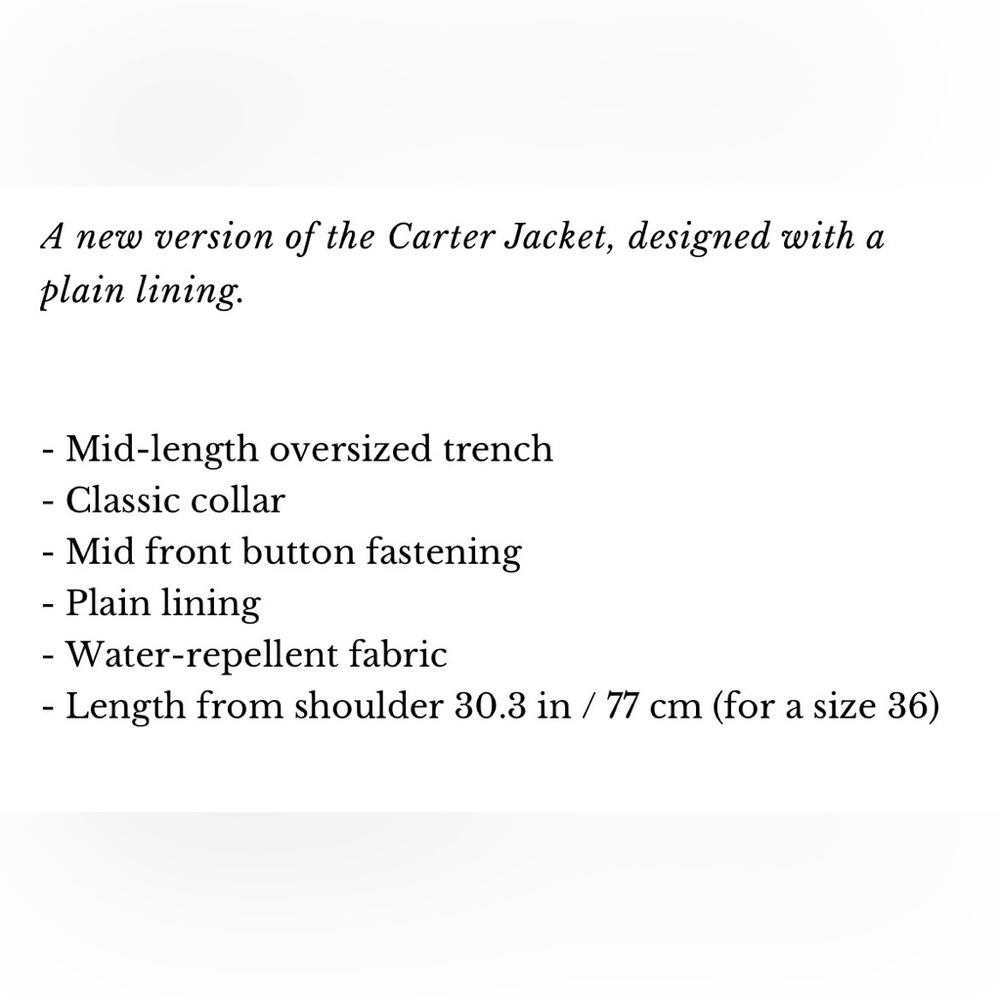 Sezane Carter Jacket Trench - Picture 6 of 13